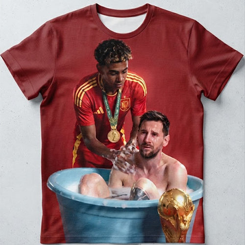 2026 Lamine Yamal Win World Cup And Messi Cry Shirt
