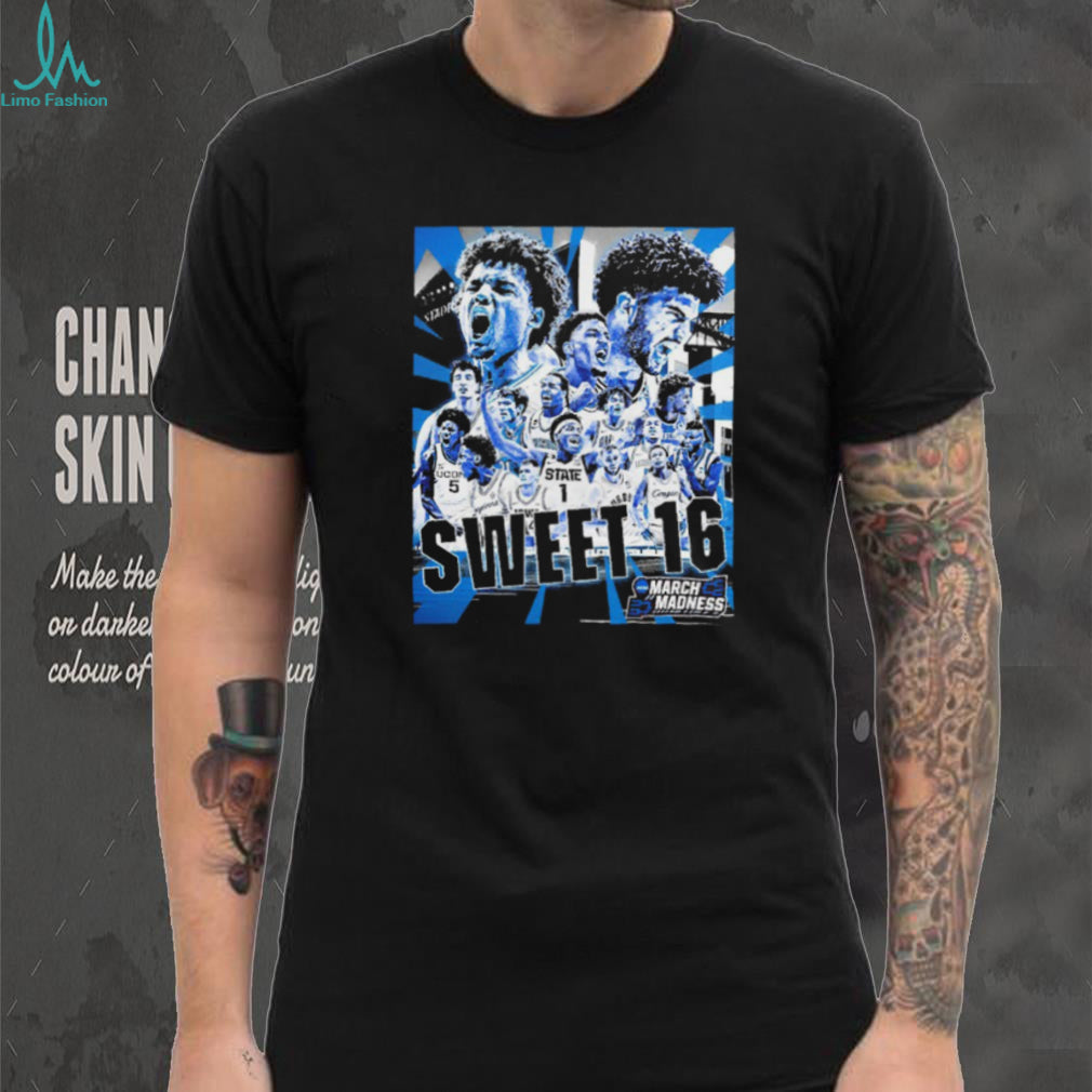 2026 NCAA March Madness Sweet 16 Team Collage Basketball T Shirt