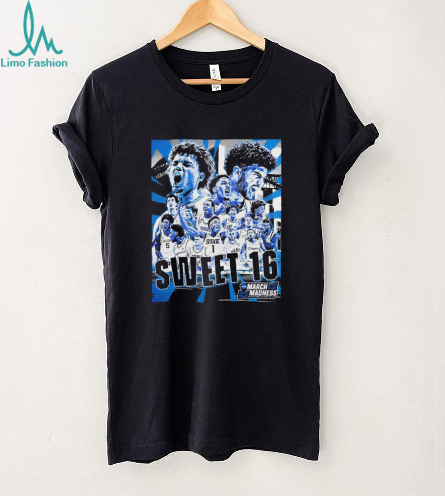 2026 NCAA March Madness Sweet 16 Team Collage Basketball T Shirt