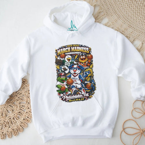 2026 NCAA March Madness Tournament Philadelphia PA Mascot Group T Shirt