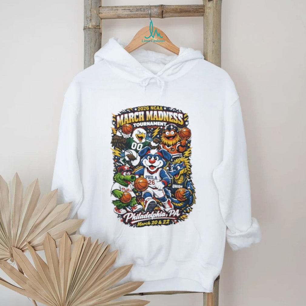2026 NCAA March Madness Tournament Philadelphia PA Mascot Group T Shirt