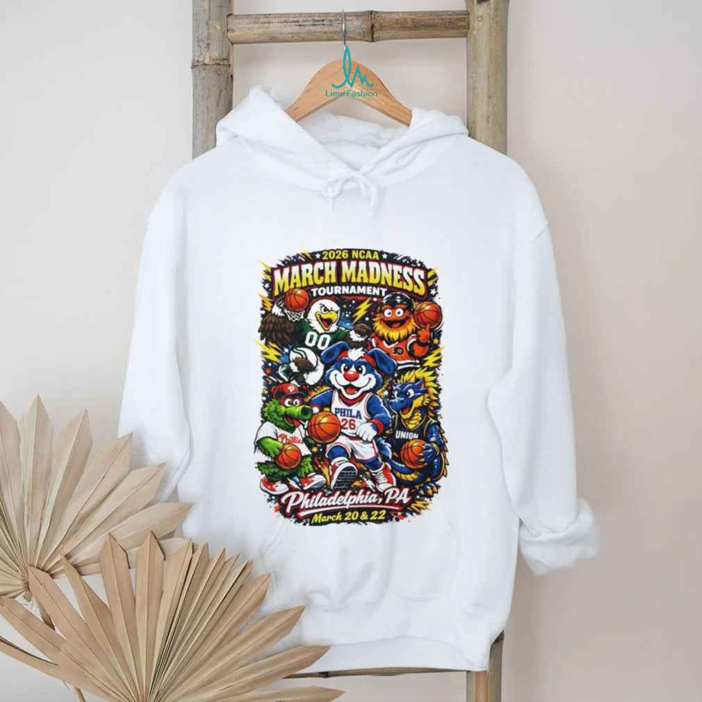 2026 NCAA March Madness Tournament Philadelphia PA Mascots T Shirt