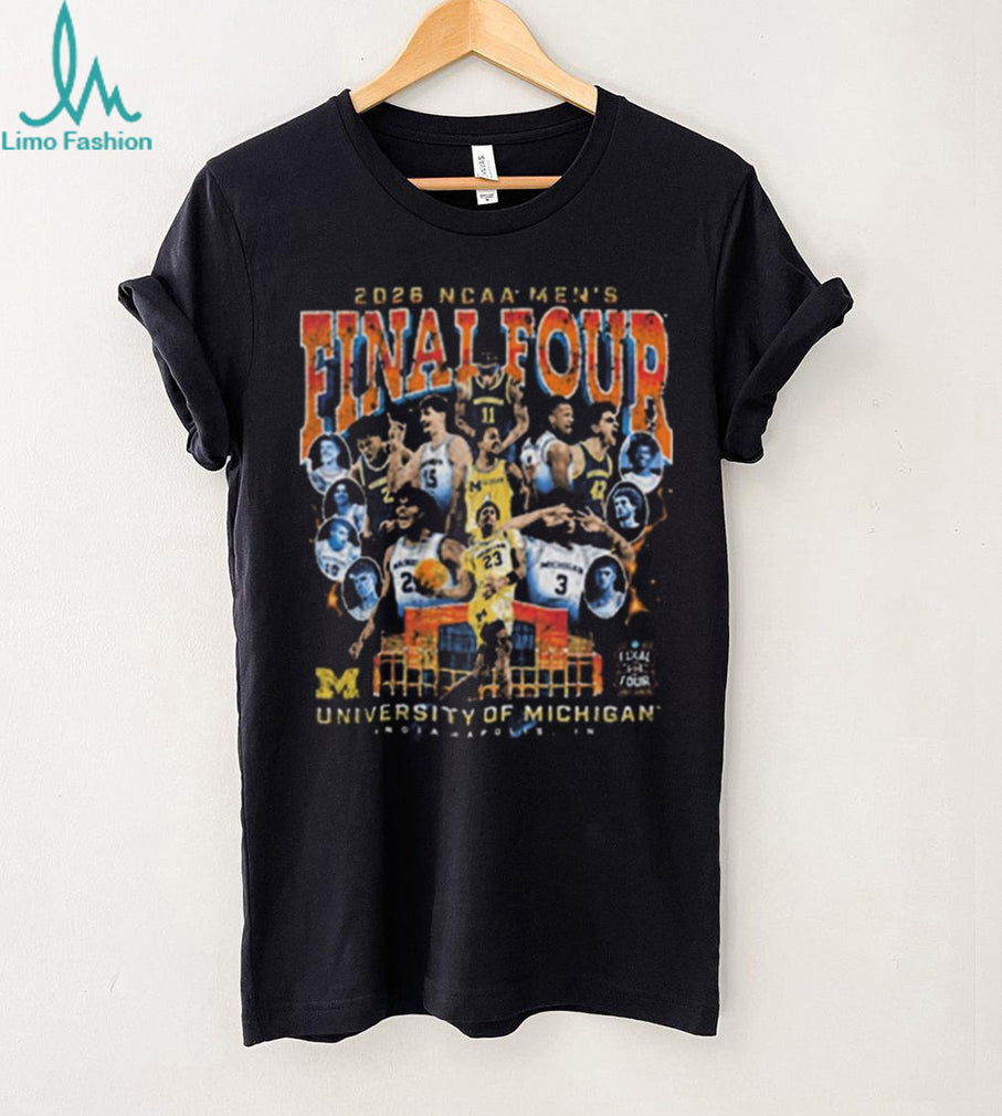 2026 NCAA Men’s Final Four University of Michigan Wolverines Team T Shirt