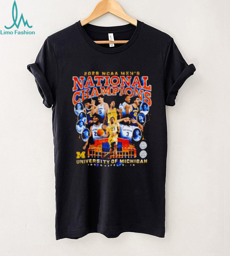 2026 NCAA Men’s National Champions University of Michigan Retro Collage T Shirt