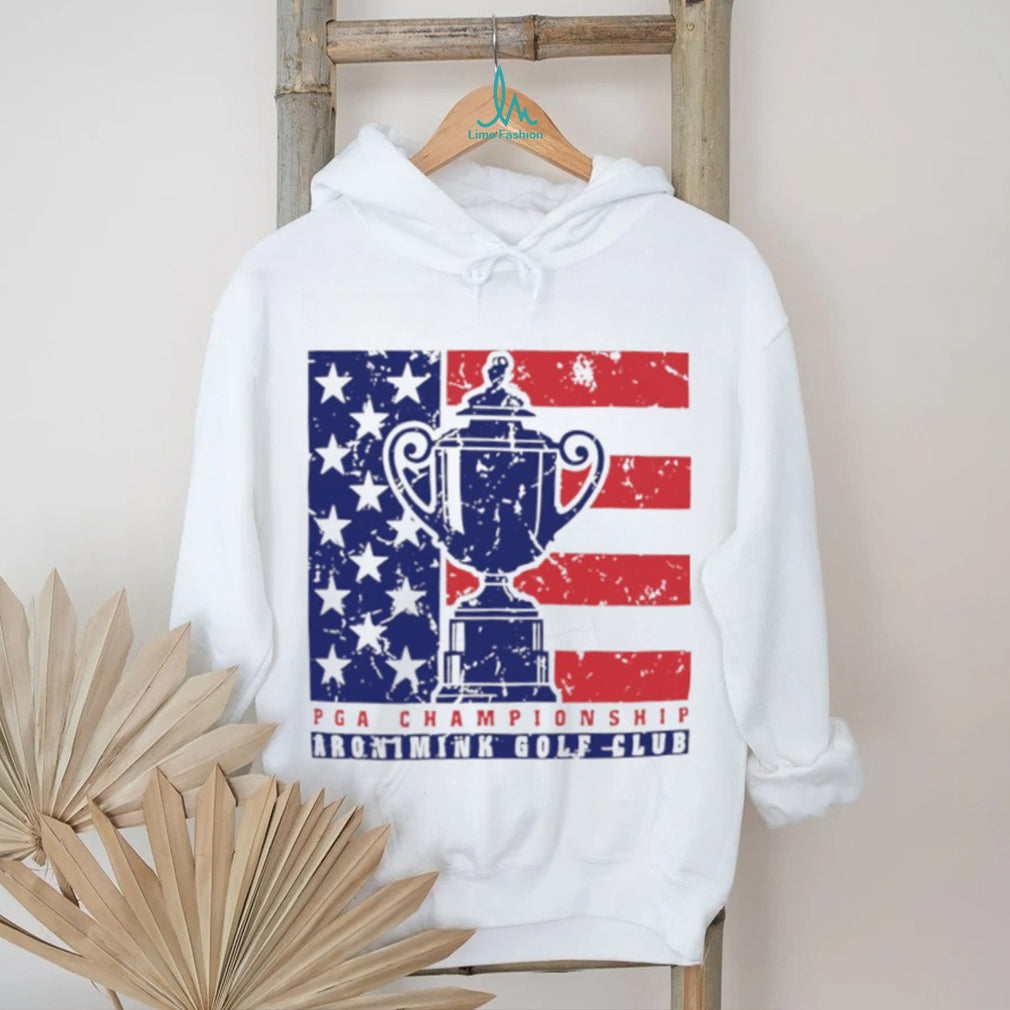 2026 PGA Championship Aronimink Golf Club American Flag Trophy T Shirt
