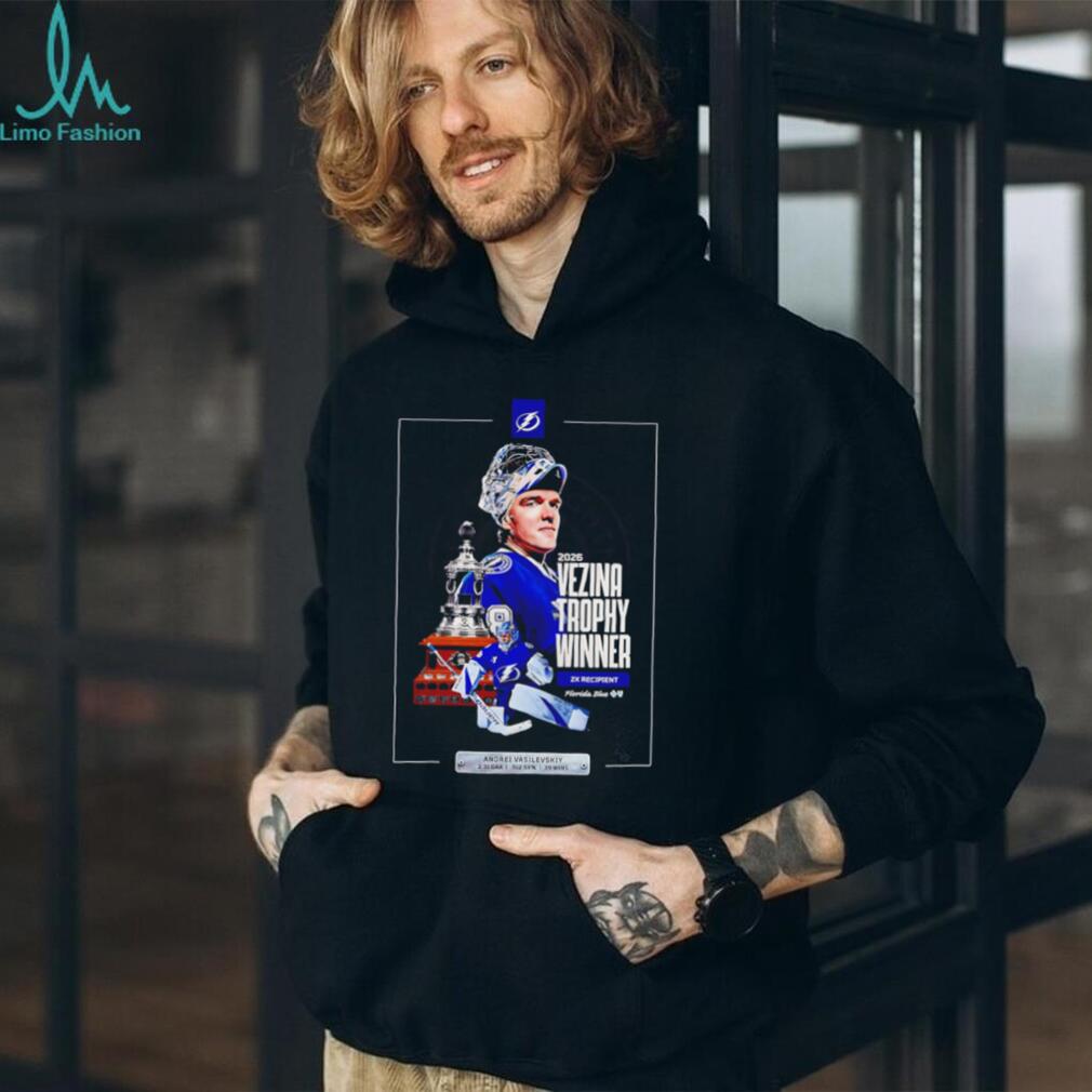 2026 Vezina Trophy Winner Tampa Bay Lightning Andrei Vasilevskiy poster shirt