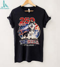 250 Years Merica Husky Dog American Flag Cape Shirt