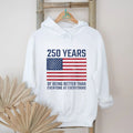 250 Years Of Being Better At Everything USA Flag Patriot T Shirt