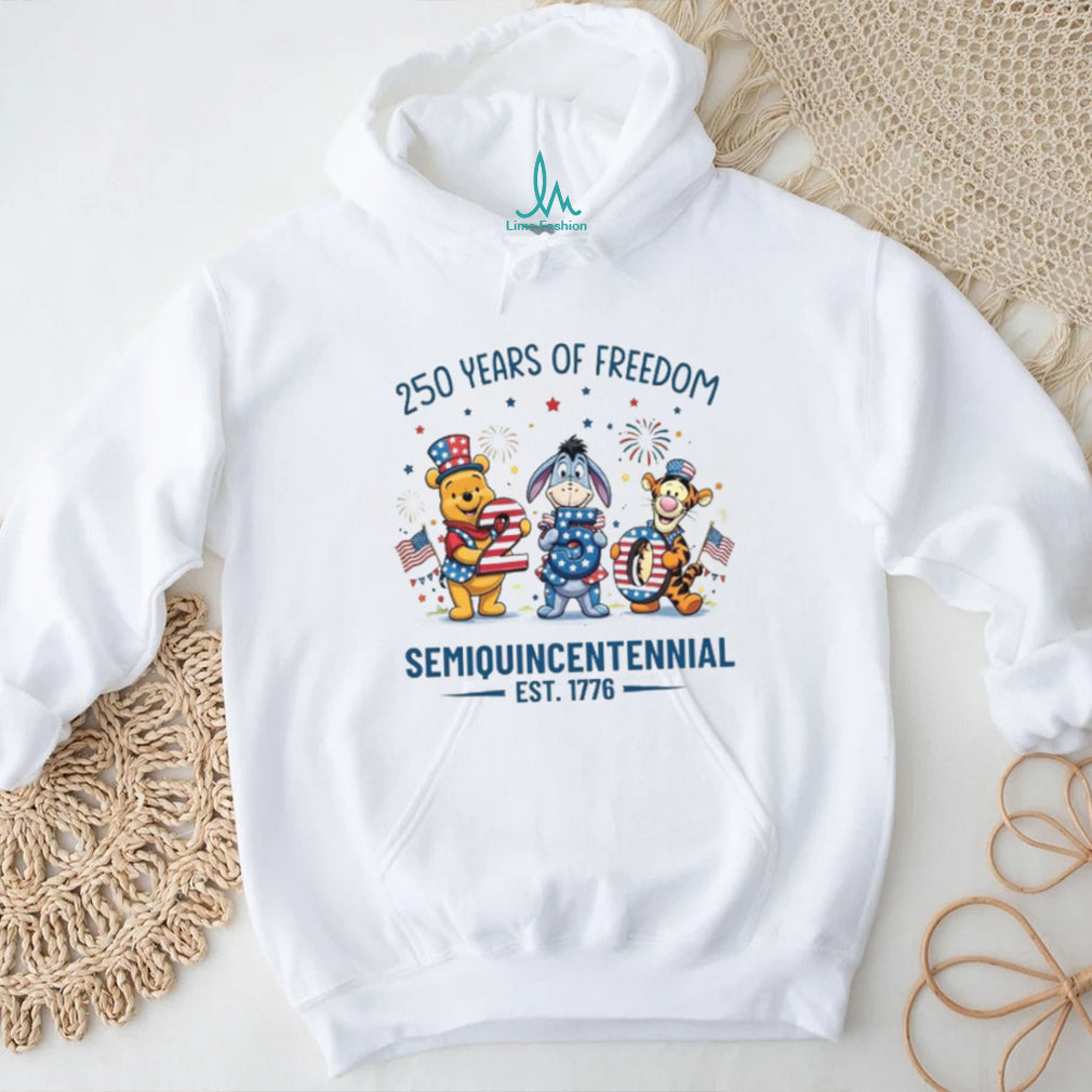 250 Years Of Freedom Semiquincentennial Pooh & Friends 2026 T Shirt
