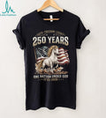 250 Years One Nation Under God Majestic American Flag Horse Shirt