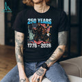 250 Years USA Bigfoot Liberty Eagle Cross Patriotic Shirt
