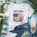 250 Years of Freedom 1776 to 2026 Patriotic Flag Shirt