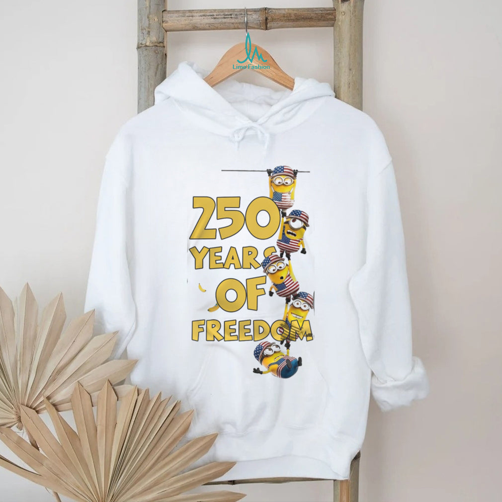 250 Years of Freedom Minions USA 1776 2026 Anniversary T Shirt