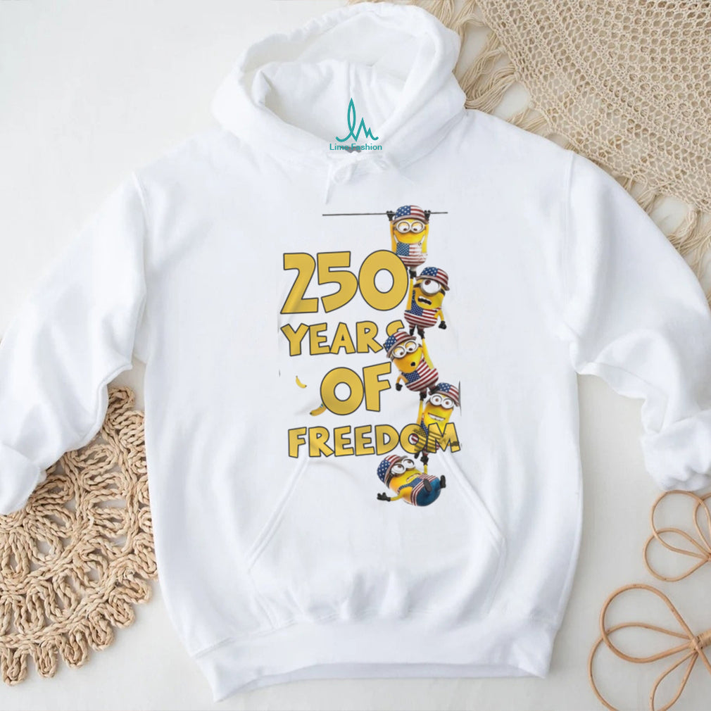 250 Years of Freedom Minions USA 1776 2026 Anniversary T Shirt