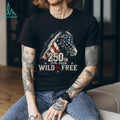 250th Anniversary Wild and Free American Flag Horse Shirt 1776 to 2026
