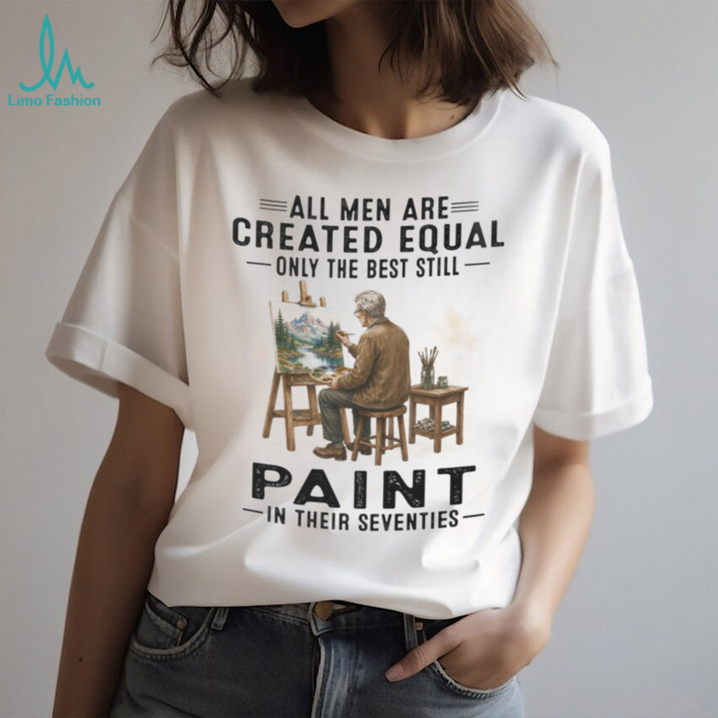 Mountain Landscape Artist Painter Best Men Create Art In Their 70s Shirt