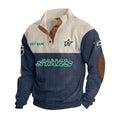 Dalas Stars Personalized Name Corduroy Stand Collar Sweatshirt
