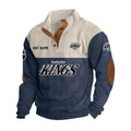 Los Angeles Kings Personalized Name Corduroy Stand Collar Sweatshirt