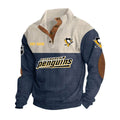 Pittsburgh Penguins Personalized Name Corduroy Stand Collar Sweatshirt