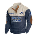 Tampa Bay Lightning Personalized Name Corduroy Stand Collar Sweatshirt