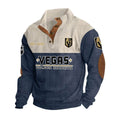 Vegas Golden Knights Personalized Name Corduroy Stand Collar Sweatshirt