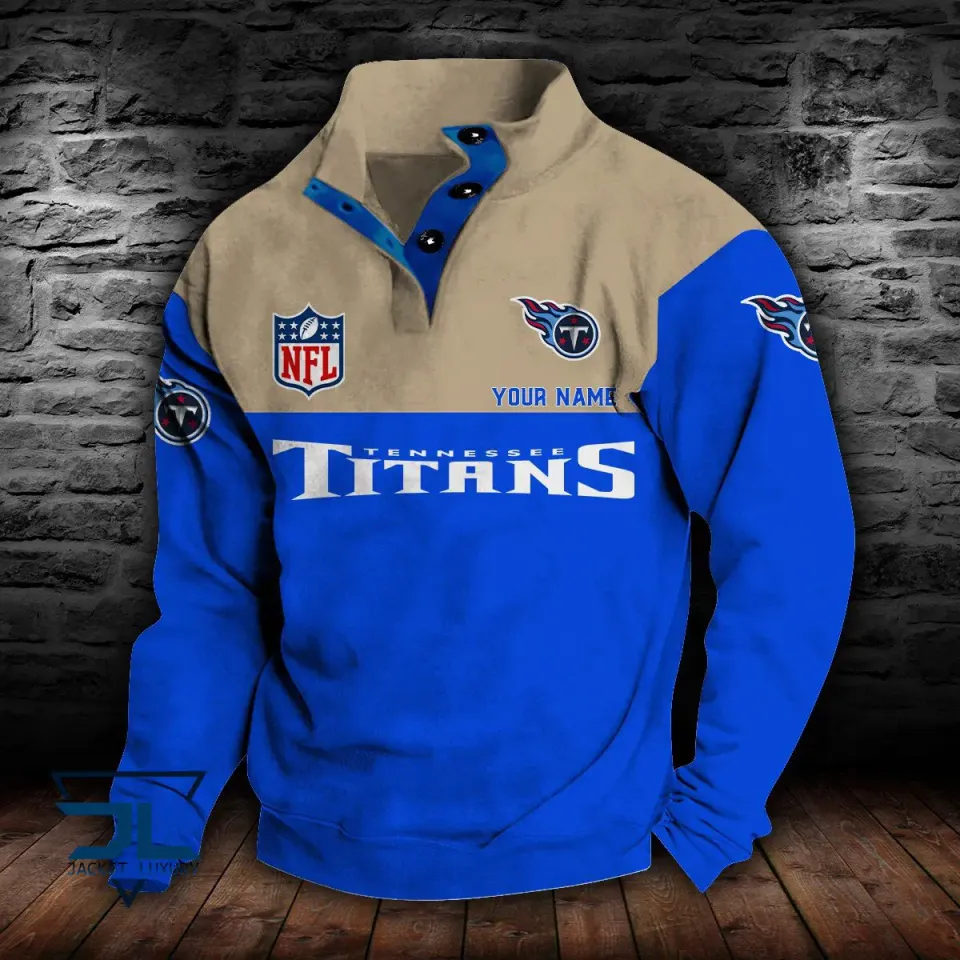 Tennessee Titans Double Breasted Stand Collar Sweatshirts