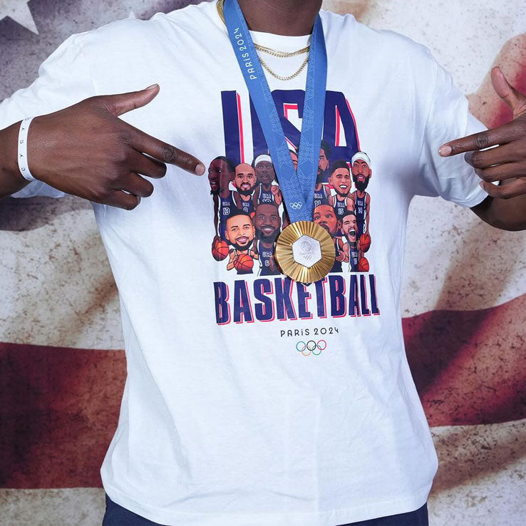 Olympic Paris 2024 Team USA Men’s Basketball Champions Shirt