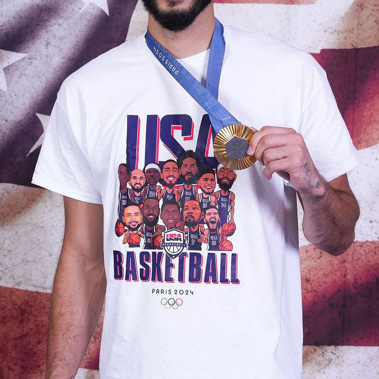 Olympic Paris 2024 Team USA Men’s Basketball Champions Shirt