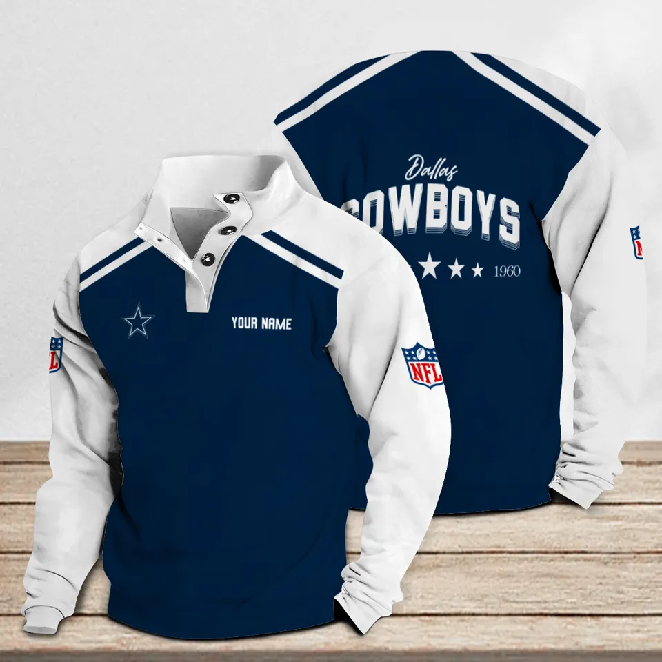 Dallas Cowboys Casual Stand Collar Sweatshirt