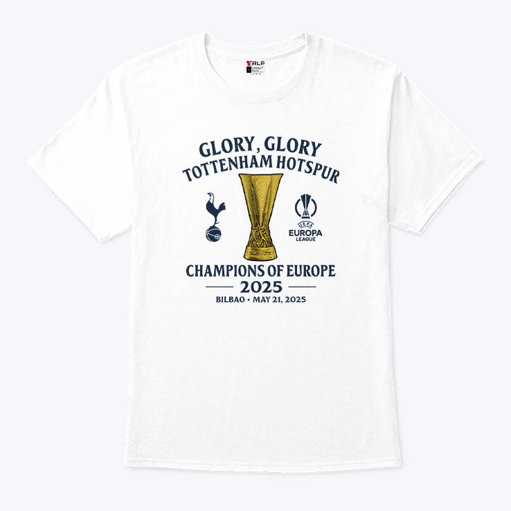 Glory Glory Tottenham Hotspur Champions Of Europe 2025 Shirt