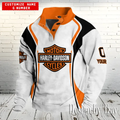 Haarleyy Davidson Personalized Stand Collar Sweatshirt With Name & Number