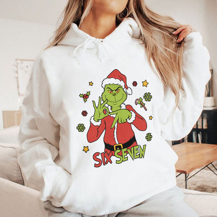 6 7 Six Seven Meme Grinch Christmas T Shirt
