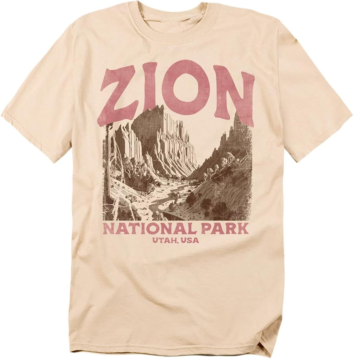 Zion National Park Vintage Unisex Adult T Shirt