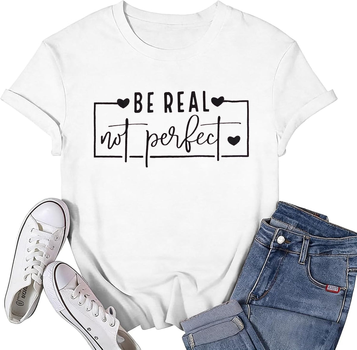 Inspirational Shirts for Women Positive Message Shirts Women Be You Be Real Graphic Tees Motivational T Shirts Women