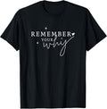 Inspirational Quote Remember Your Why Motivational Positive T-Shirt