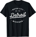 Classic Retro Vintage Detroit Michigan Motor City T-Shirt
