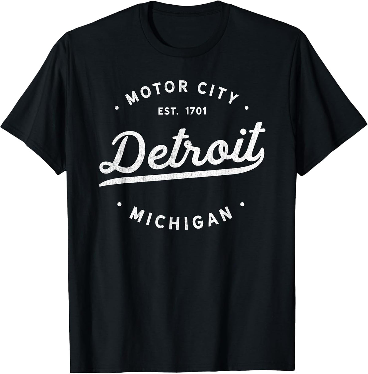 Classic Retro Vintage Detroit Michigan Motor City T-Shirt