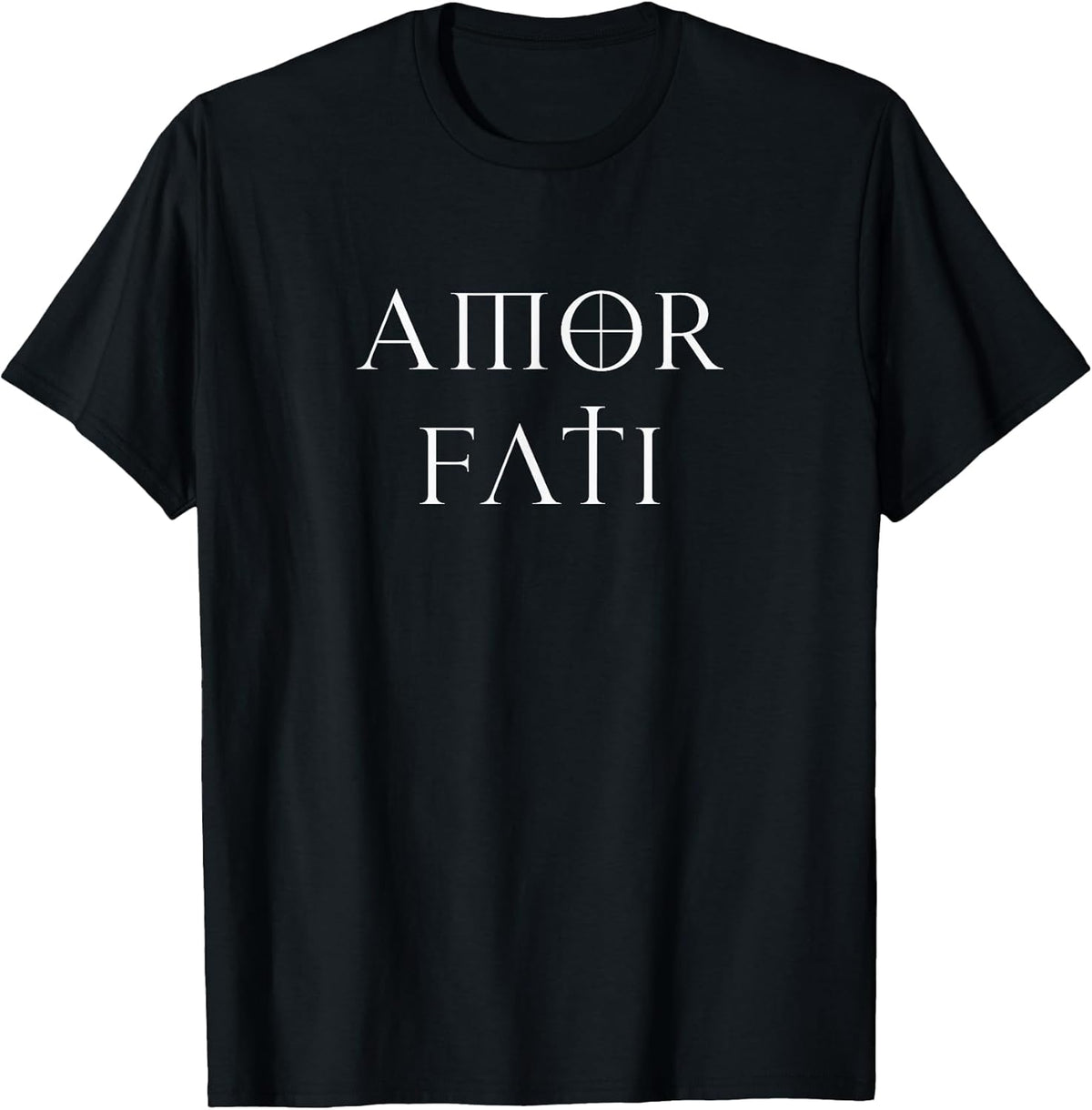Amor Fati Stoic Inspirational Latin Quote Love Your Fate Tee T-Shirt