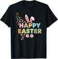 Happy Easter 2026 Cute Bunny Rabbit Easter Day Girls T-Shirt