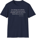Albert Einstein Human Stupidity Quote T-Shirt, Philosophy Tee, Science Lover Gift, Inspirational Shirt, Teacher Gift