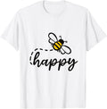 Be Happy Be Kind - Bee Happy, Inspirational, Motivational T-Shirt Small