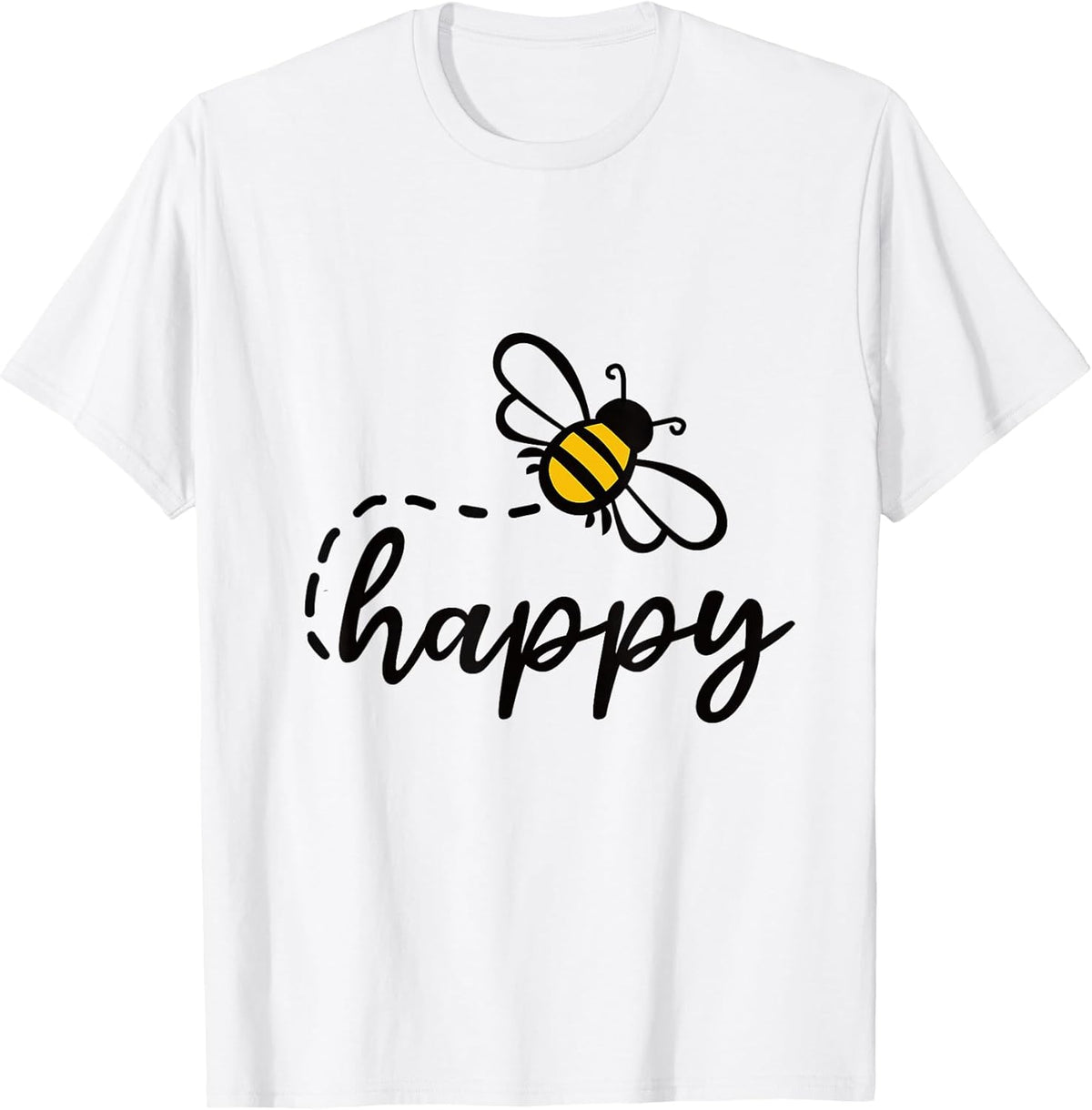 Be Happy Be Kind - Bee Happy, Inspirational, Motivational T-Shirt Small