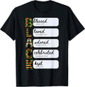 Black History Month Inspirational Christian Quotes Religious T-Shirt