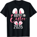 Happy Easter 2026 Bunny Easter Egg Women Girls Kids Toddler T-Shirt