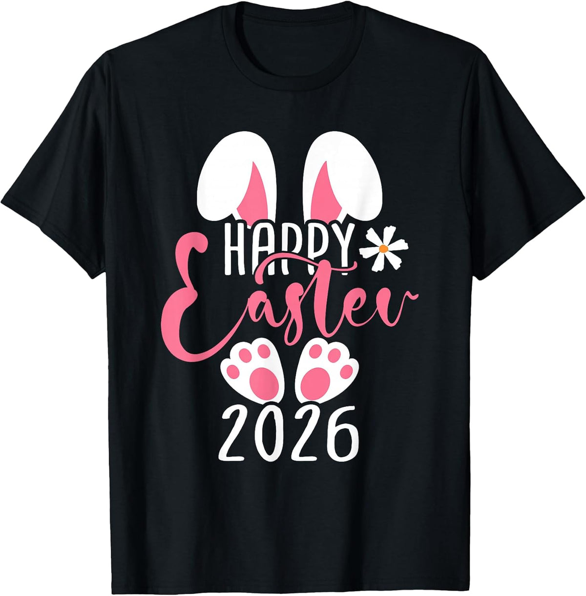 Happy Easter 2026 Bunny Easter Egg Women Girls Kids Toddler T-Shirt
