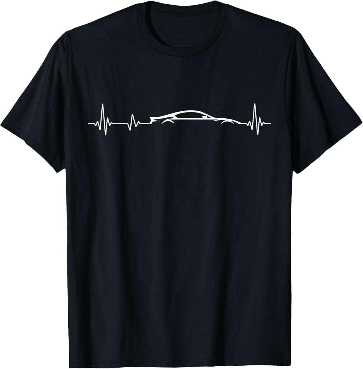 Car Guy Heartbeat Car Enthusiast Exotic Car Racing Lover T-Shirt