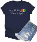 Womens Every Little Thing is Gonna Be Alright T-Shirt Inspirational Quote Short Sleeve Summer Fit Tees Tops