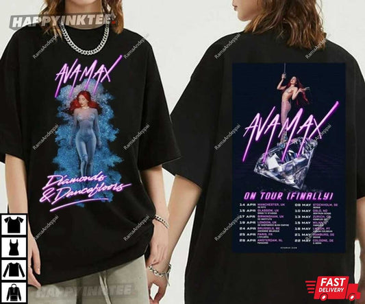 Ava Max Diamonds And Dancefloors 2023 Tour T-Shirt