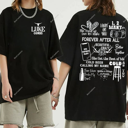 Lukee Comb Track List, Lukee Comb Concert Tee