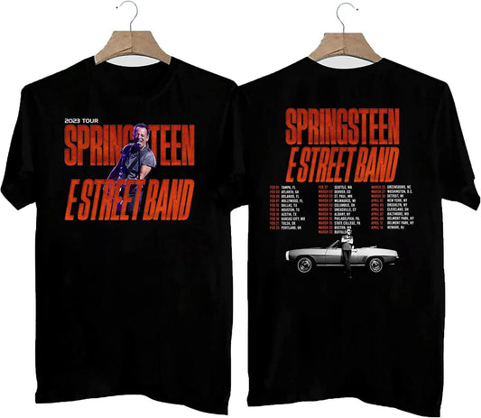 Vintage Bruce Springsteen Shirt, Bruce Springsteen And The E Street Band Tour 2023 T-Shirt